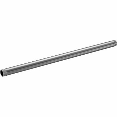 BSC PREFERRED Standard-Wall Aluminum Pipe Threaded on Both Ends 2-1/2 NPT 60 Long 5038K127